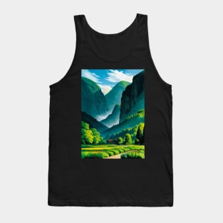 Itty bitty house in a jaw-dropping canyon scene Tank Top